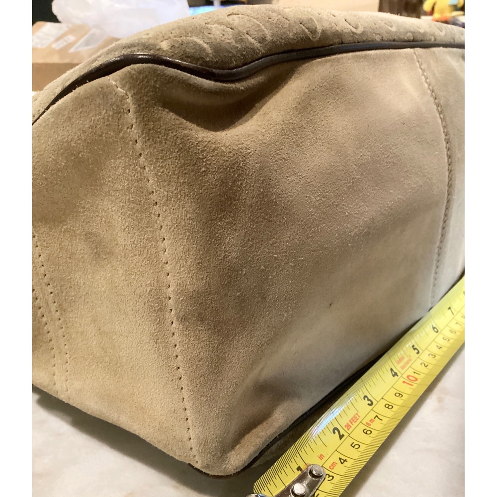 Celine Macadam Logo Print Boston Satchel Top Handle Bag Designer Purse - Picture 12 of 16